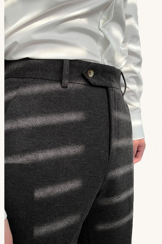 MONSEN Suitory Wrinkle-Resistant Textured Trousers in Performance Blend product image