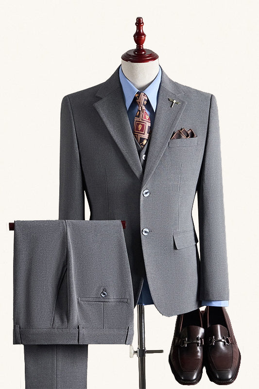MONSEN Suitory Premium Slim-Fit Suit Set in Performance Blend front view