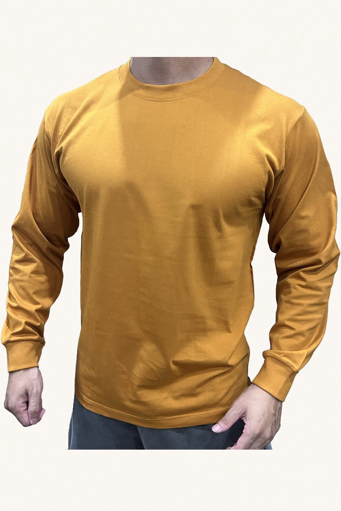 MONSEN Suitory Cotton Long Sleeve Crewneck T-Shirt product image