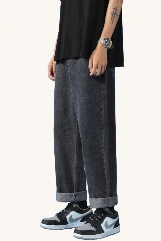 MONSEN Suitory Fleece-Lined Straight-Leg Jeans product image