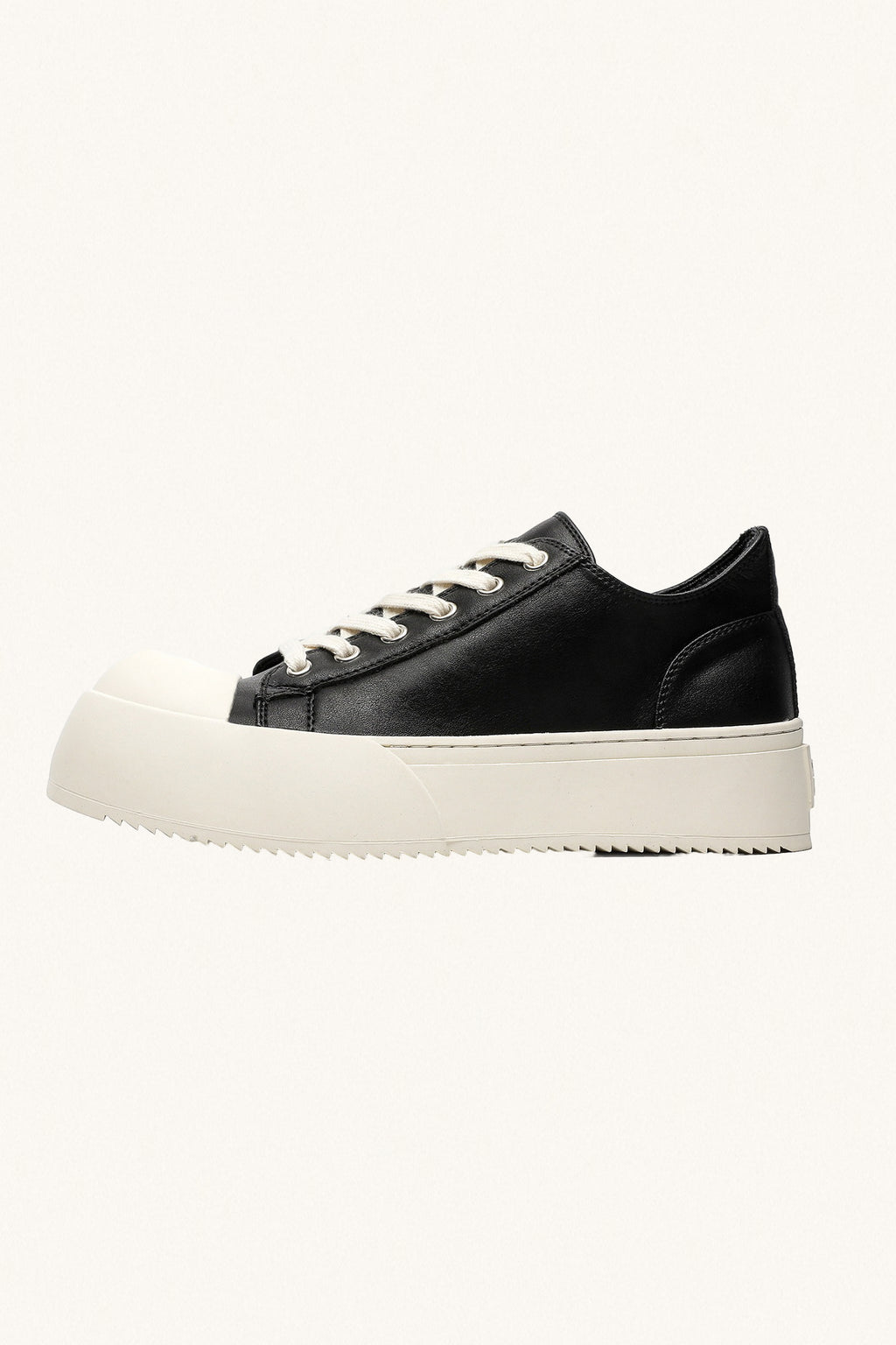 MONSEN Suitory Round-Toe Height-Boost Sneakers in Denim product image