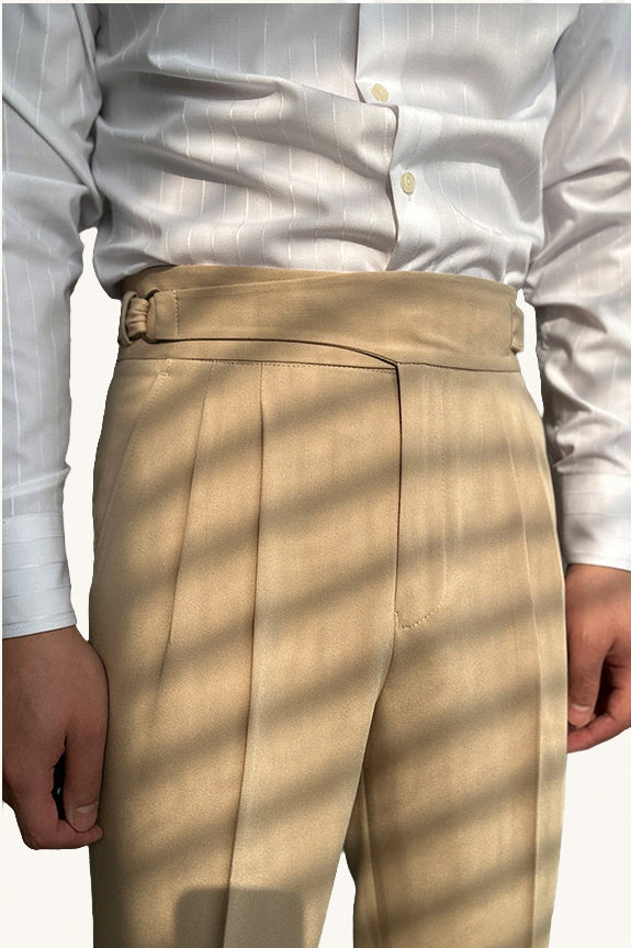 MONSEN Suitory Neapolitan High-Waisted Trousers in Performance Blend product image