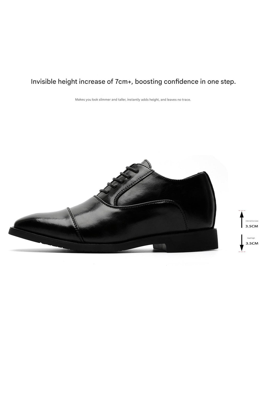 MONSEN Suitory Three-Piece Toe Oxford/Derby Shoes in Leather product image