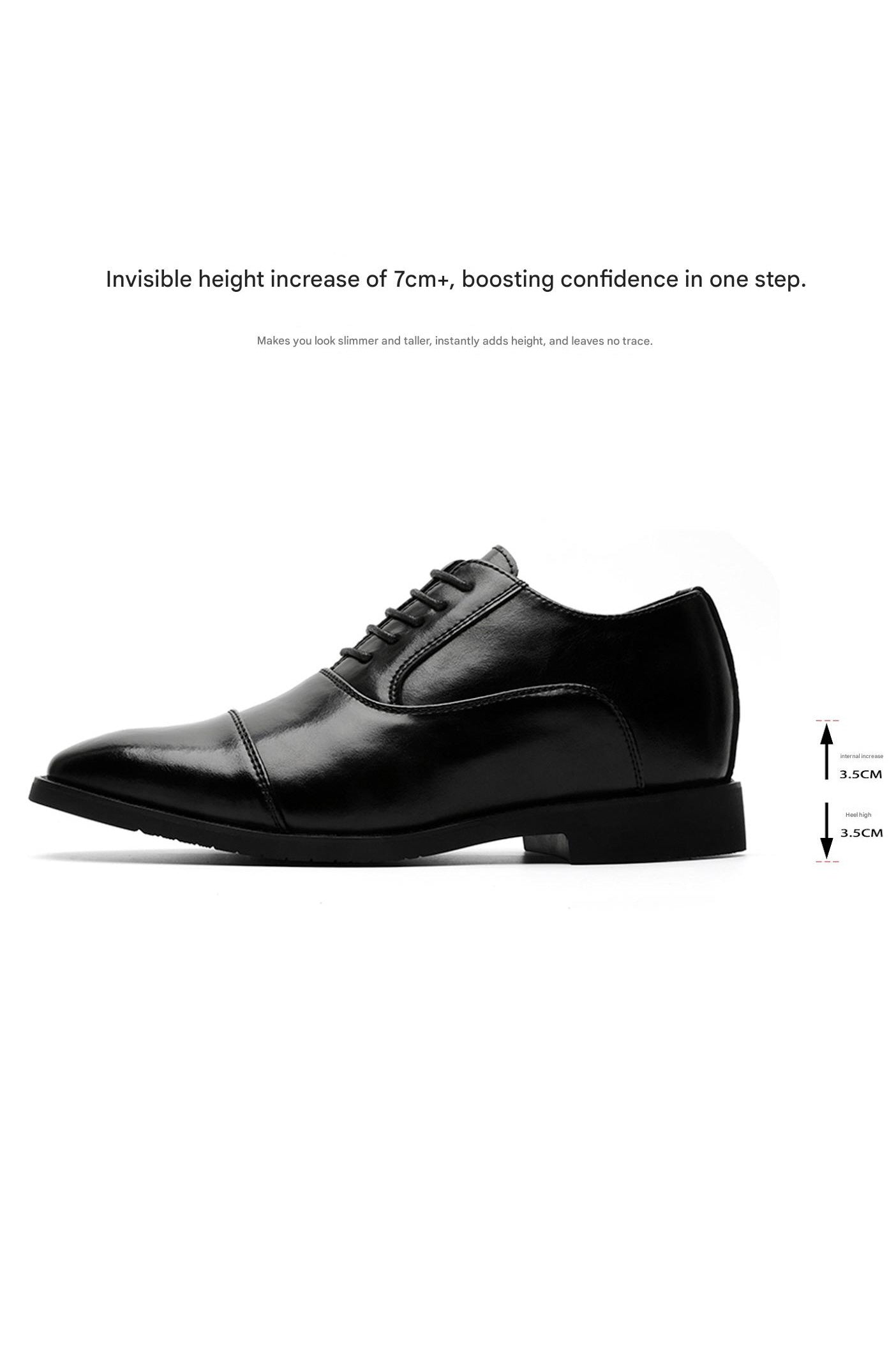 MONSEN Suitory Three-Piece Toe Oxford/Derby Shoes in Leather product image