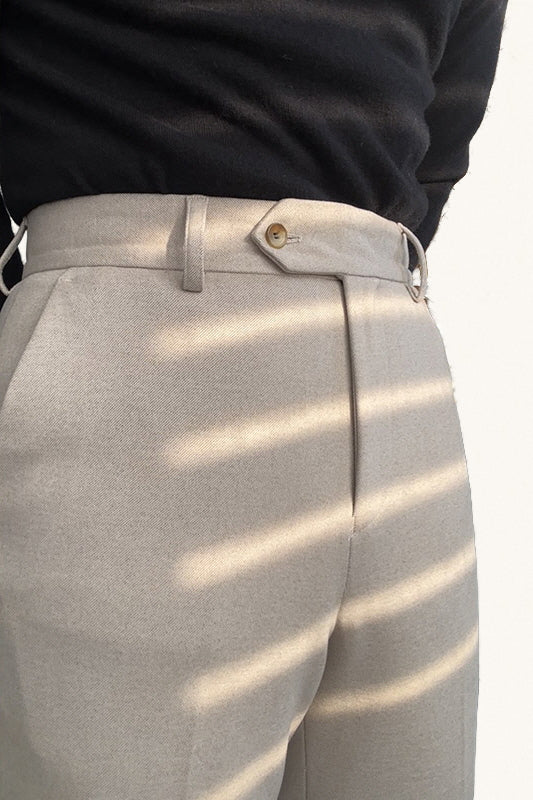 MONSEN Suitory Wrinkle-Resistant Textured Trousers in Performance Blend product image