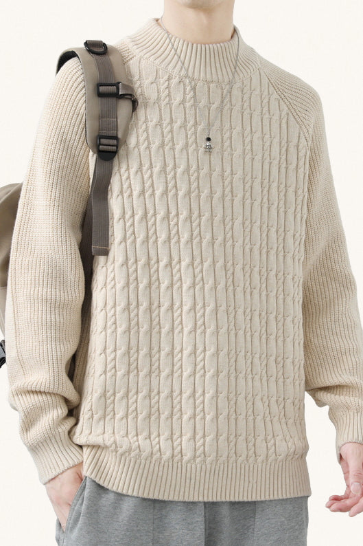 MONSEN Suitory Cotton Turtleneck Stretch Sweater product image