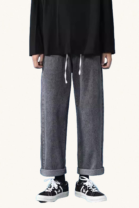 MONSEN Suitory Fleece-Lined Straight-Leg Jeans product image
