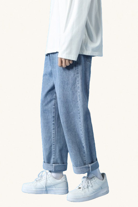 MONSEN Suitory Fleece-Lined Straight-Leg Jeans product image