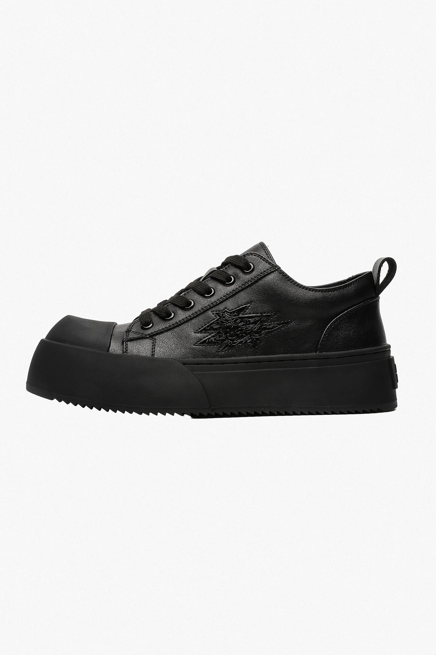 MONSEN Suitory Round-Toe Height-Boost Sneakers in Denim product image