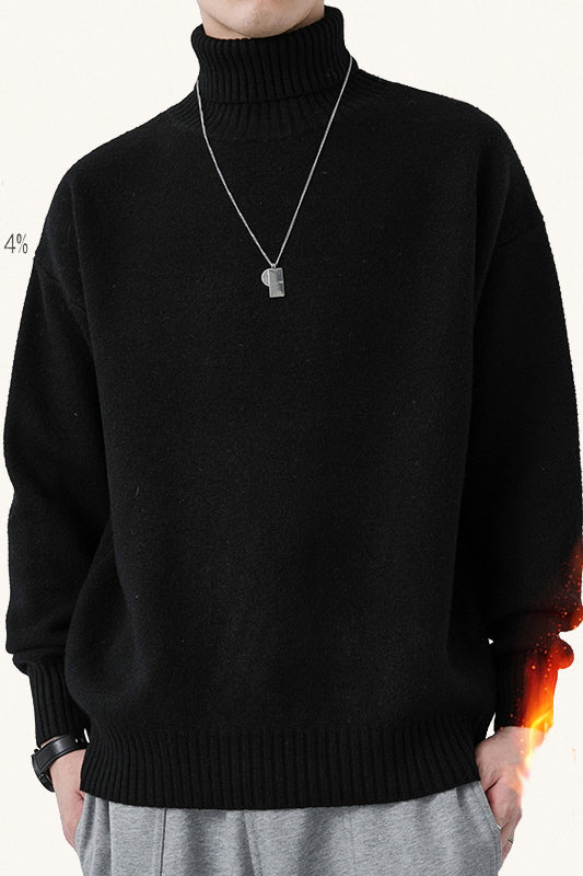 MONSEN Suitory Cotton Turtleneck Stretch Sweater product image