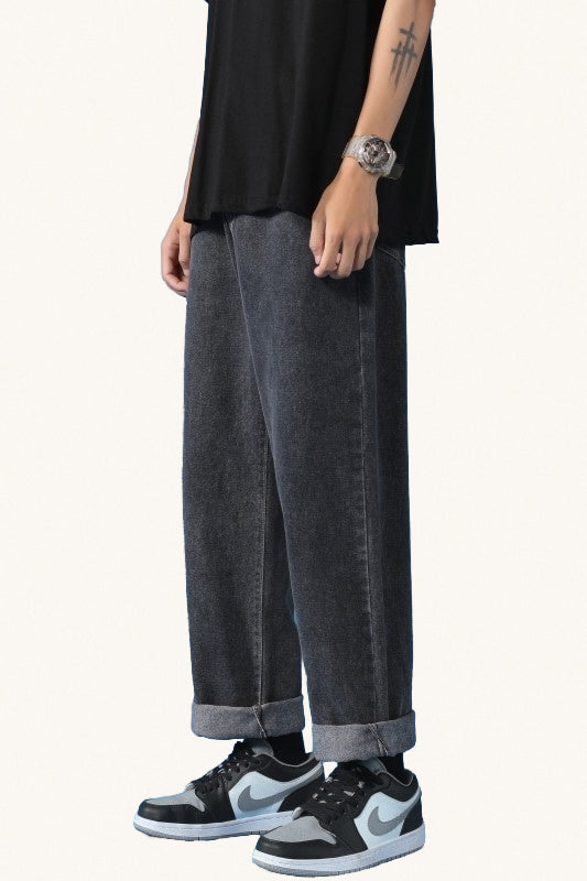 MONSEN Suitory Fleece-Lined Straight-Leg Jeans product image