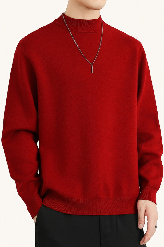 MONSEN Suitory Fleece-Lined Mock-Neck Sweater product image