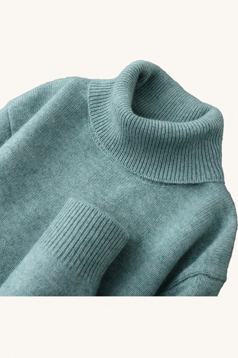 MONSEN Suitory 100% Wool Turtleneck Sweater 2 product image