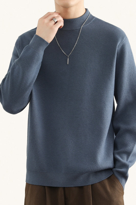 MONSEN Suitory Fleece-Lined Mock-Neck Sweater product image