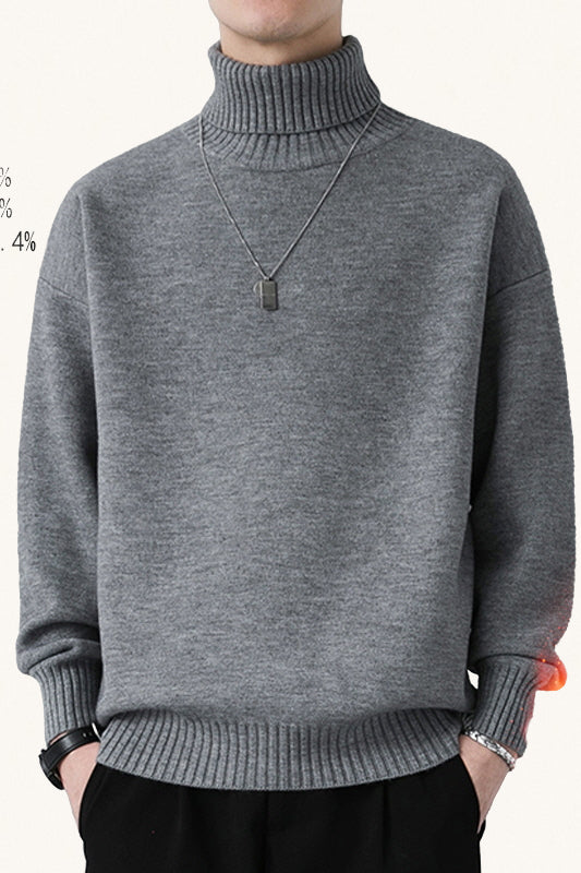 MONSEN Suitory Cotton Turtleneck Stretch Sweater product image