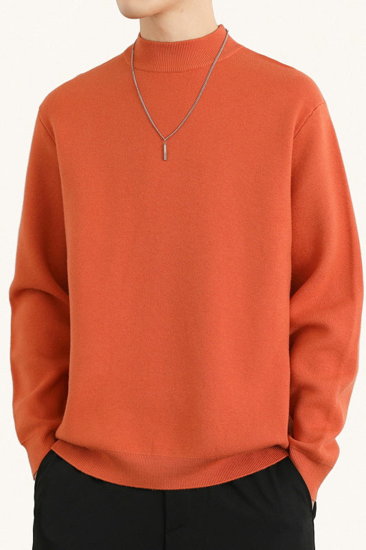 MONSEN Suitory Fleece-Lined Mock-Neck Sweater product image