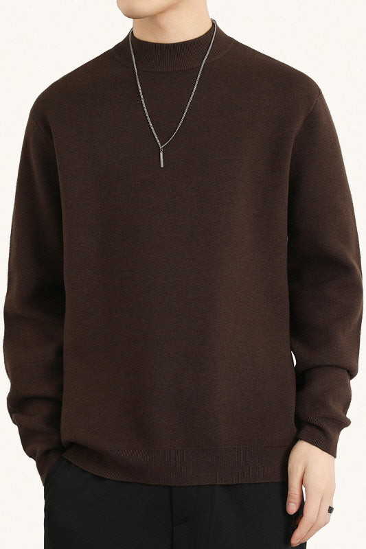 MONSEN Suitory Fleece-Lined Mock-Neck Sweater product image
