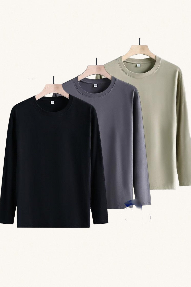 MONSEN Suitory 3-Pack Long-Staple Cotton Crewneck T-Shirt product image