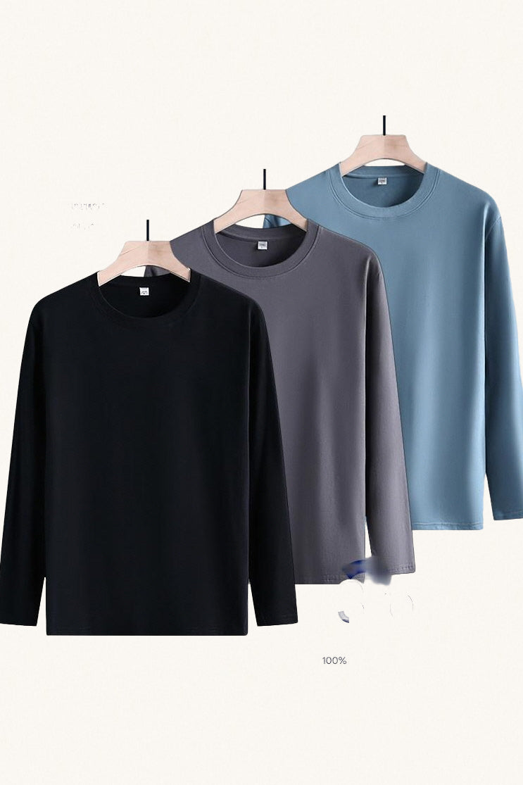 MONSEN Suitory 3-Pack Long-Staple Cotton Crewneck T-Shirt product image
