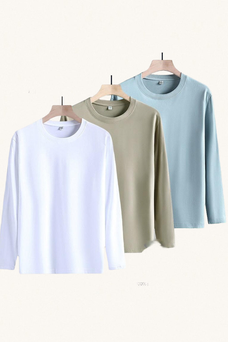 MONSEN Suitory 3-Pack Long-Staple Cotton Crewneck T-Shirt product image