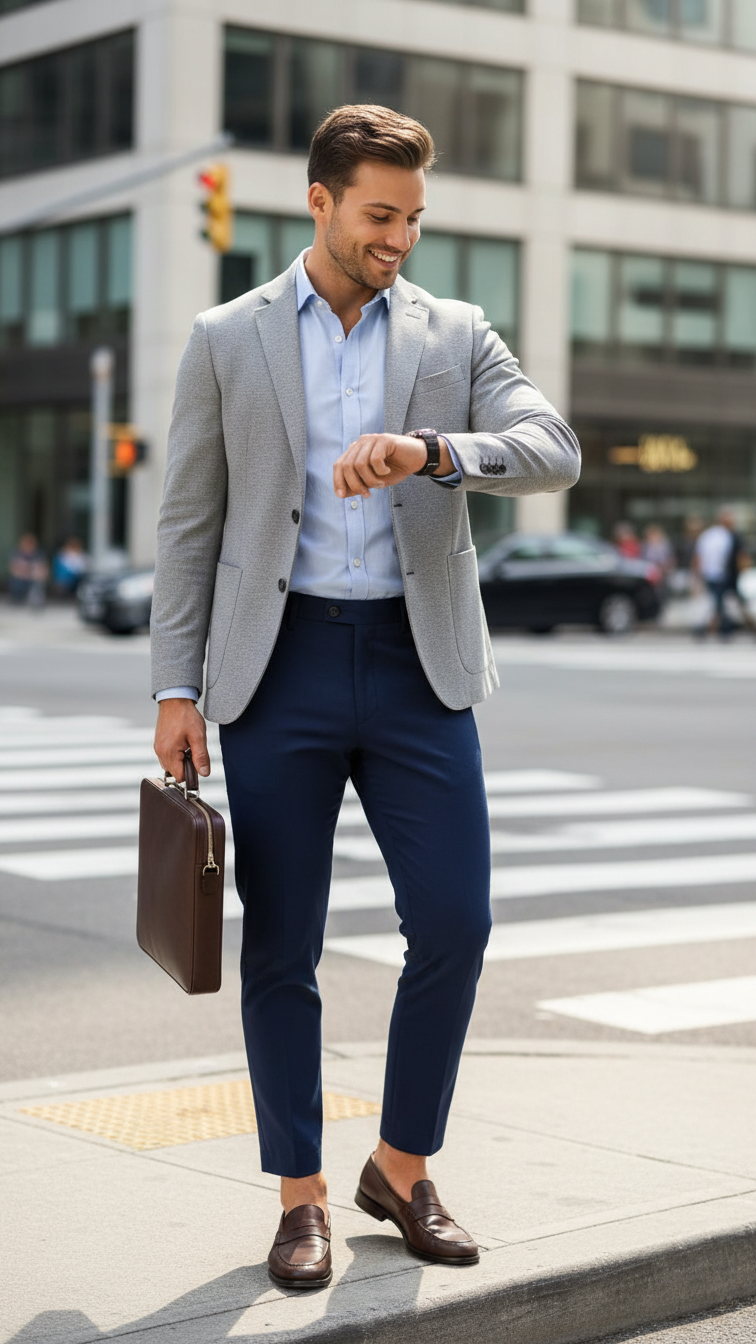 MONSEN Suitory Hidden-Elastic Waist Stretch Ankle Trousers in Performance Blend product image