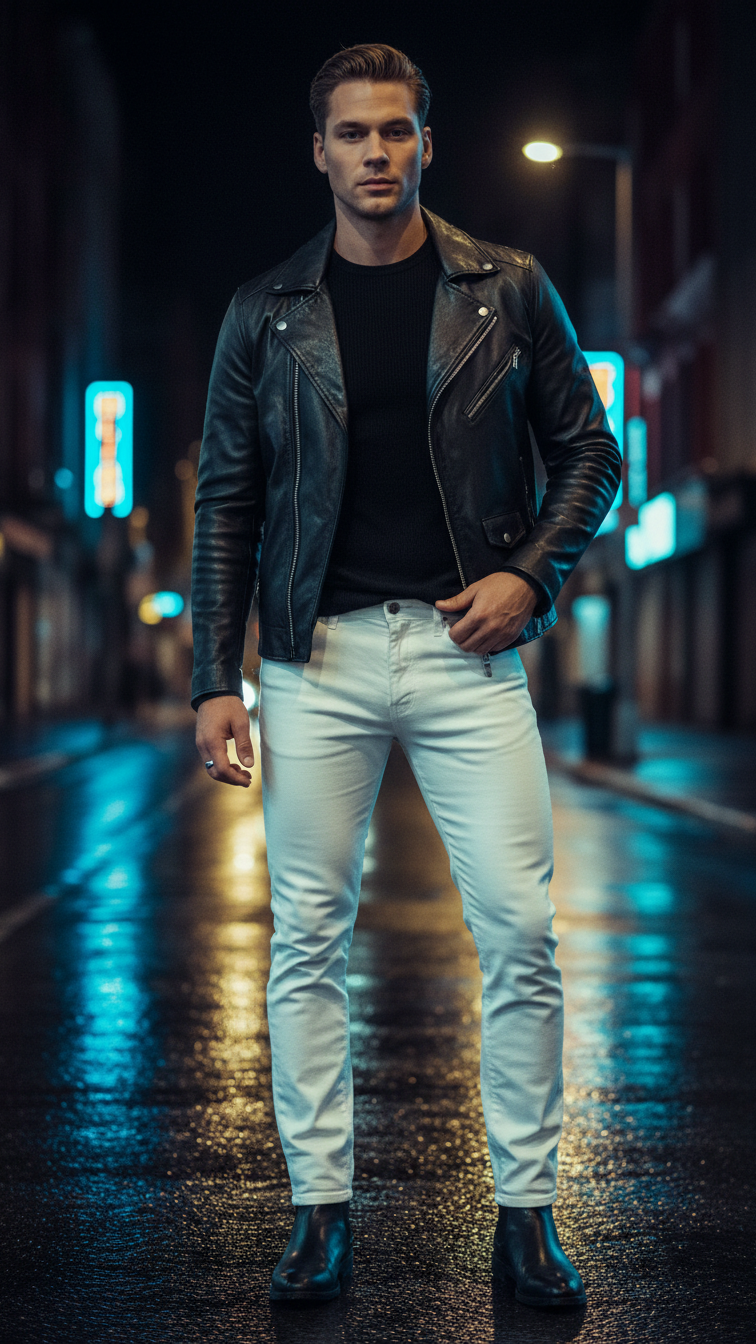 MONSEN Suitory Retro-Washed High-Rise Straight Jeans in Cotton product image