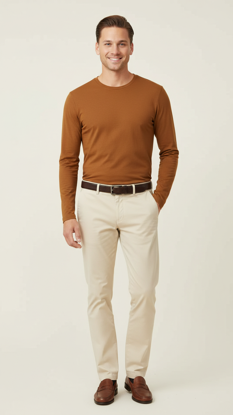 MONSEN Suitory Cotton Long Sleeve T-Shirt | Unisex product image