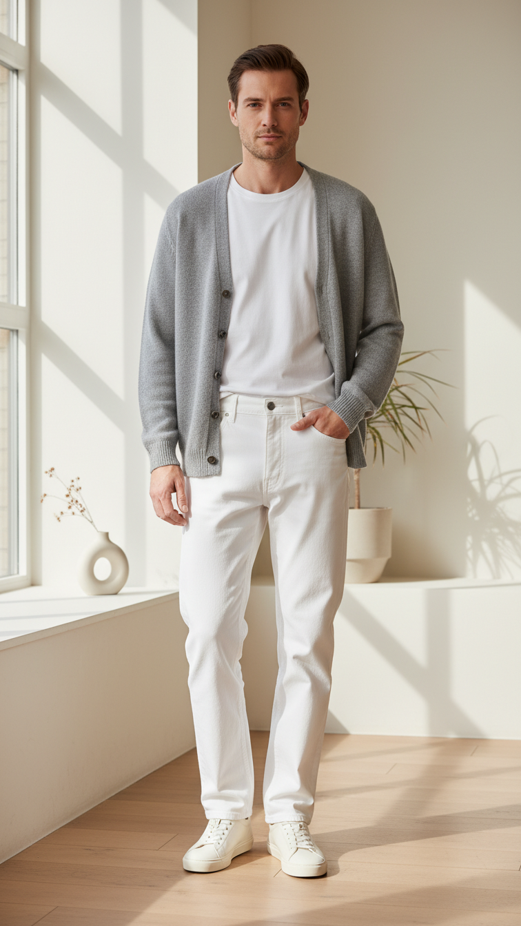MONSEN Suitory Retro-Washed High-Rise Straight Jeans in Cotton product image