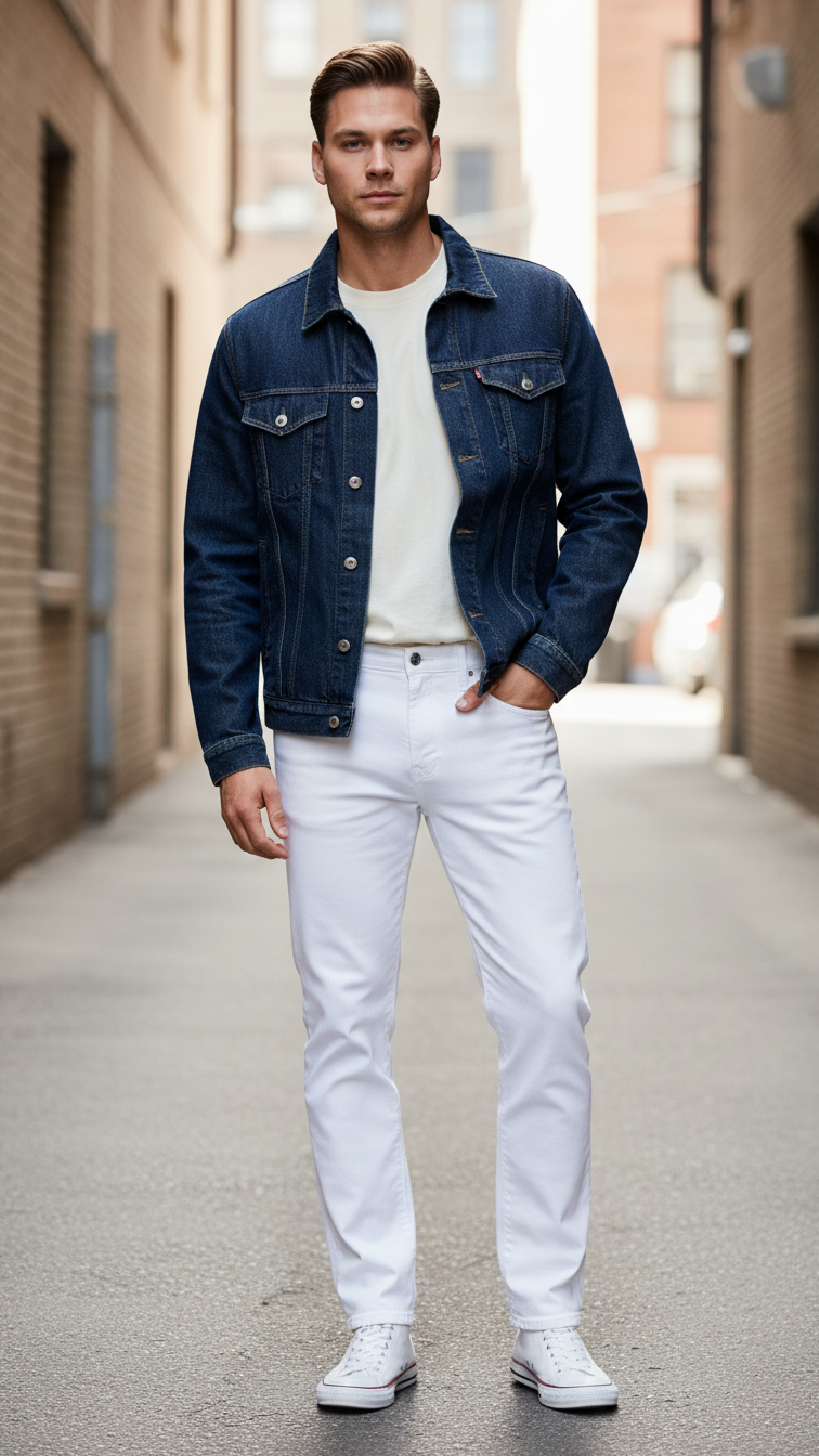 MONSEN Suitory Retro-Washed High-Rise Straight Jeans in Cotton product image