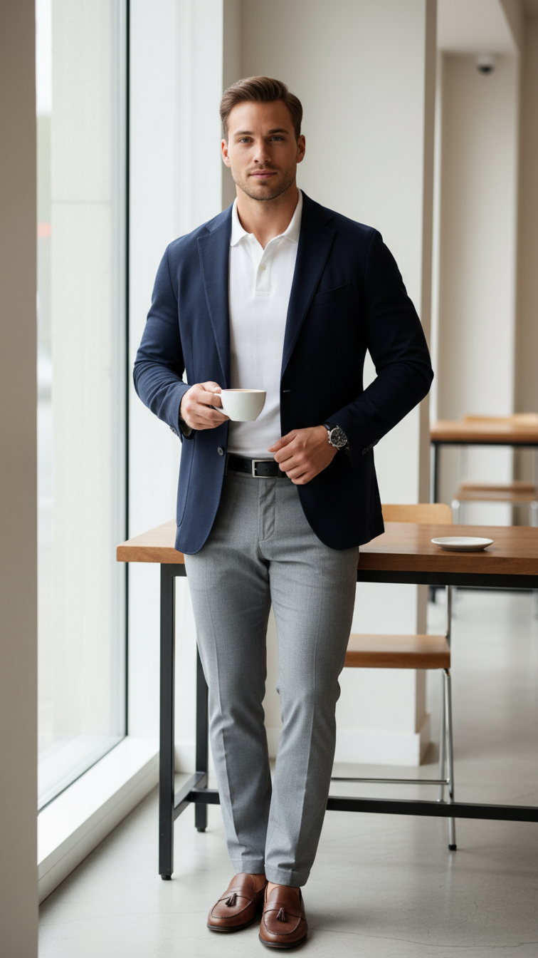 MONSEN Suitory 100% Cotton Relaxed Fit Polo product image