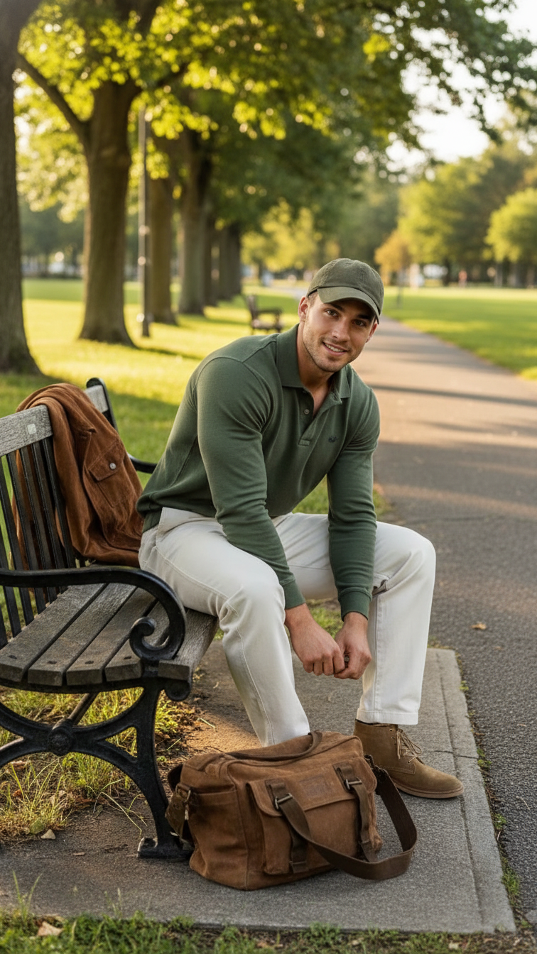 MONSEN Suitory 100% Cotton Relaxed Fit Polo product image