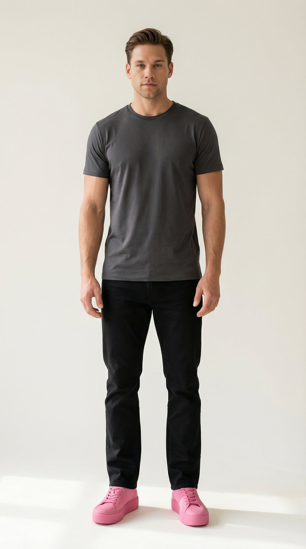 MONSEN Suitory Breathable Height-Boost Sneakers in Linen product image
