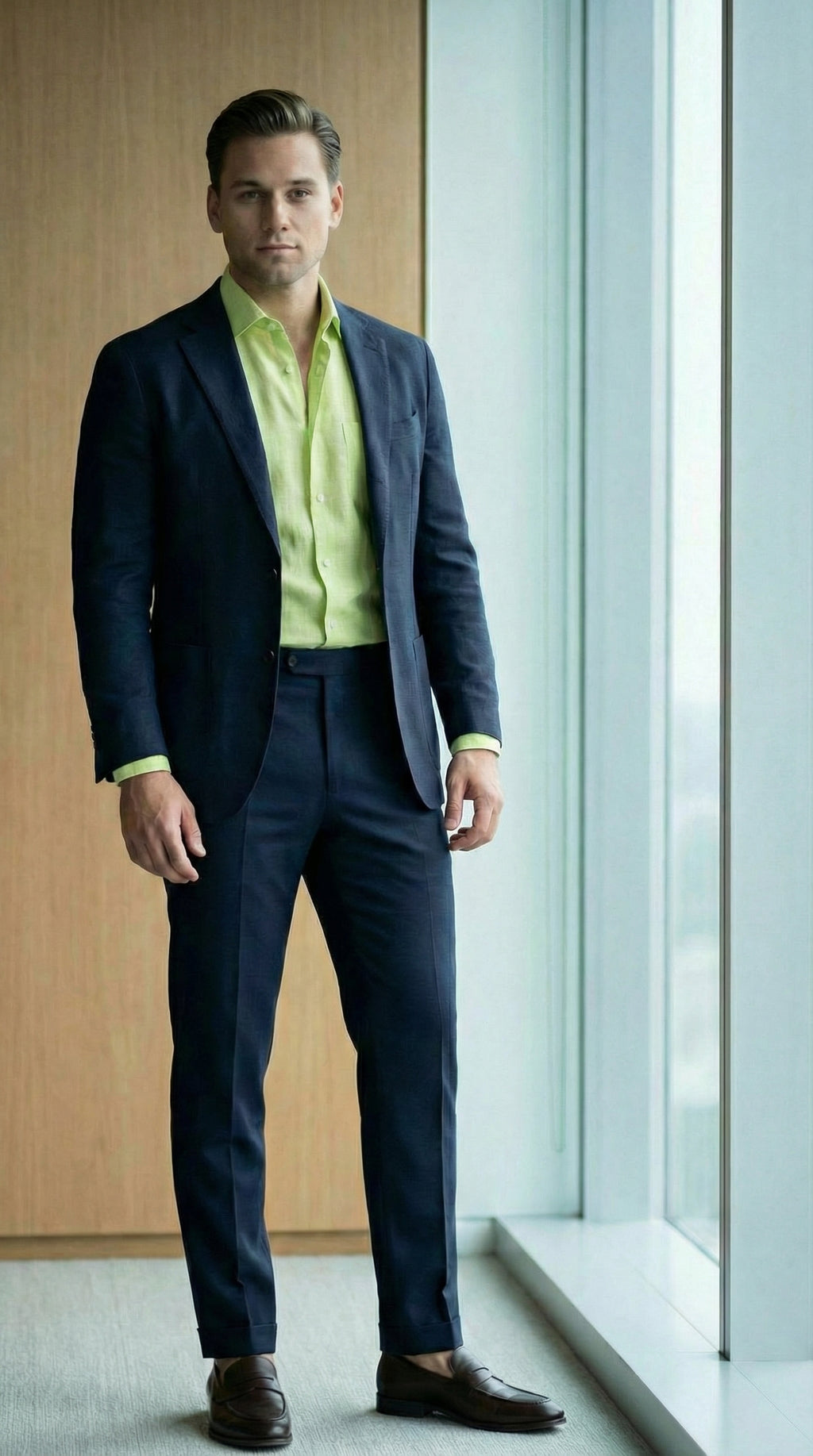 MONSEN Suitory 100% Linen Relaxed Shirt product image
