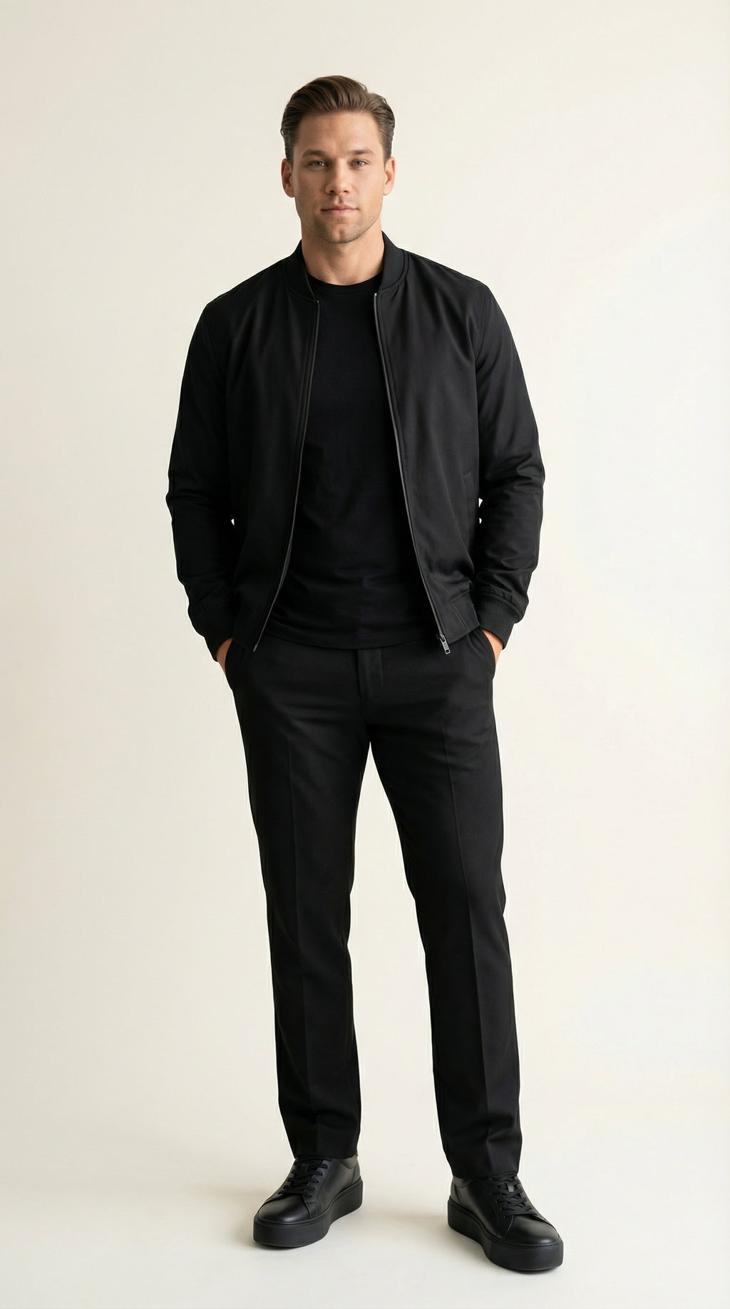 MONSEN Suitory Breathable Height-Boost Sneakers in Linen product image