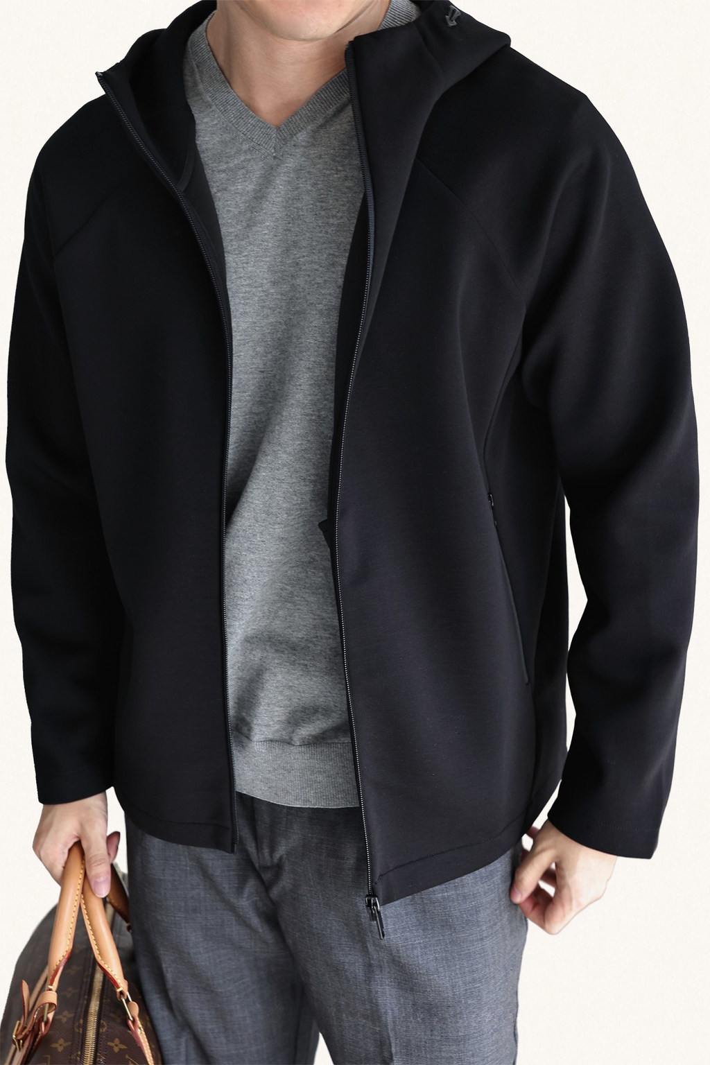 MONSEN Suitory Zero-Pressure Airfeel Cotton Hooded Zip Jacket product image