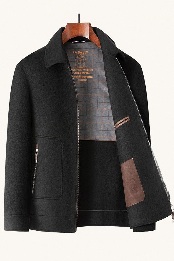 MONSEN Suitory 100% Wool Double-Faced Jacket front view
