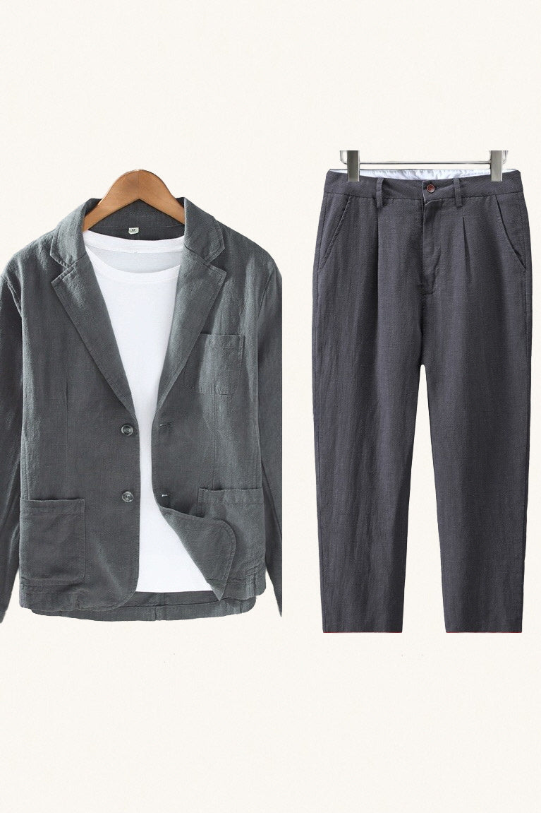 MONSEN Suitory Breathable Ramie-Cotton Blazer product image