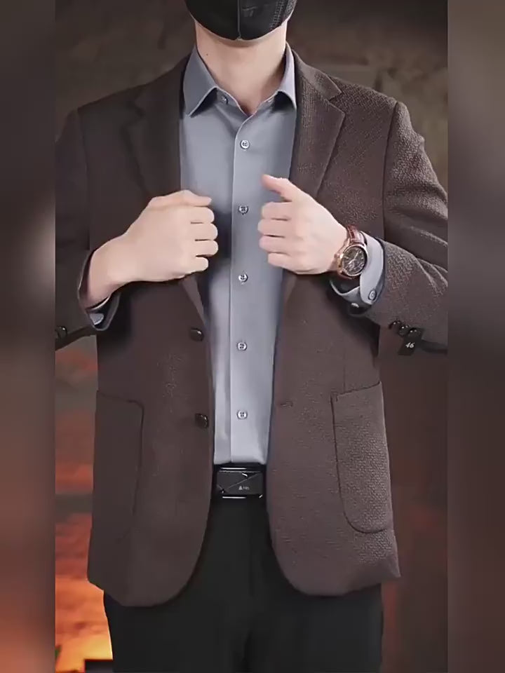 Lightweight Knit Suit Jacket