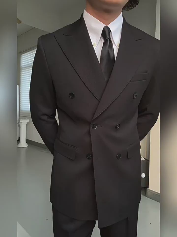 Double-Breasted Peak-Lapel Suit