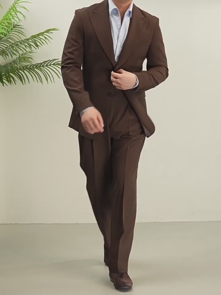 Naples  Retro Peaked Lapel Suit