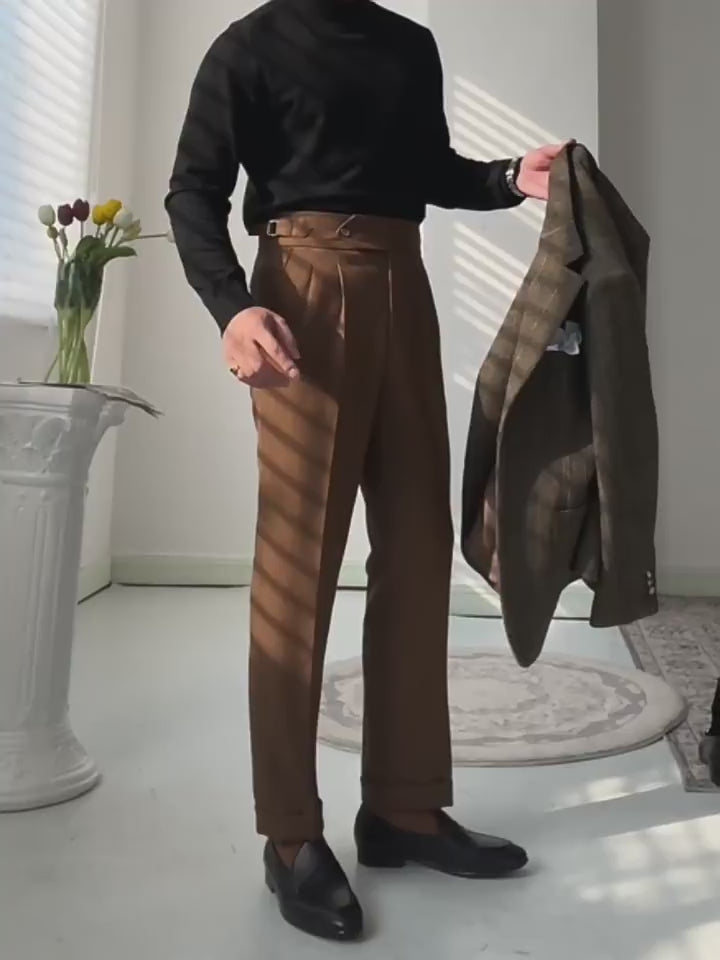 Neapolitan High-Waisted Trousers