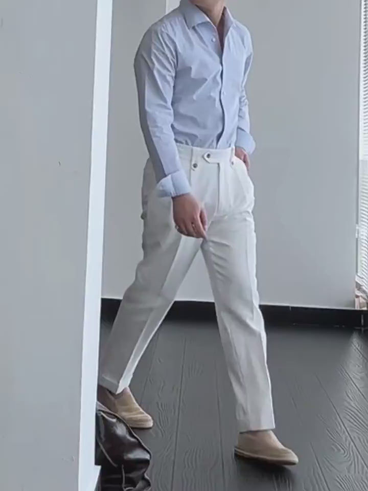 Cotton-Linen Commuter trousers