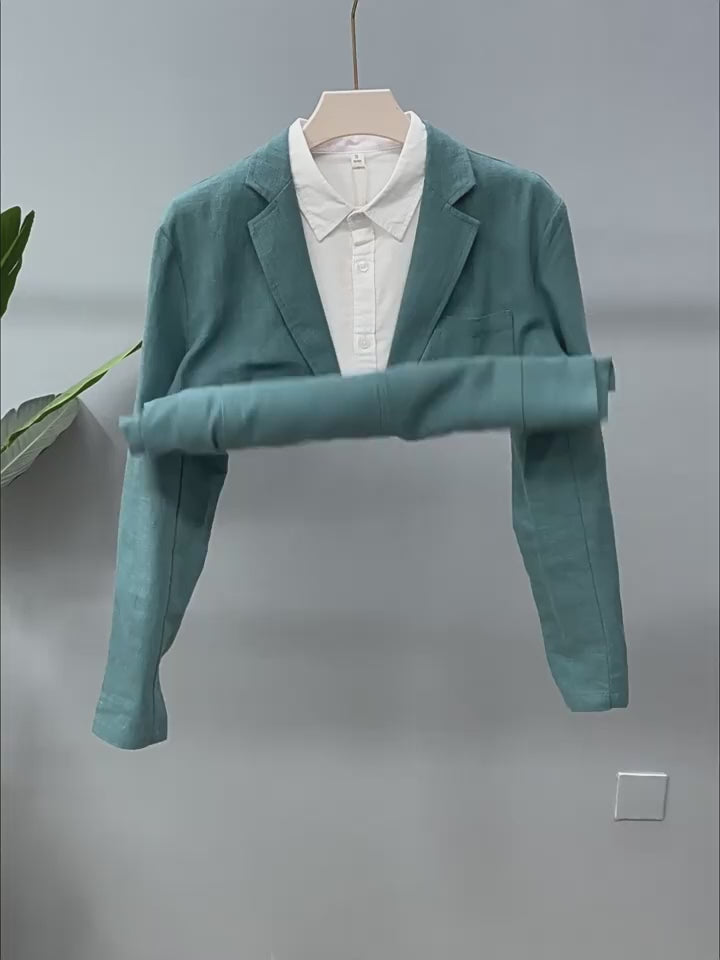 Breathable Ramie-Cotton Blazer