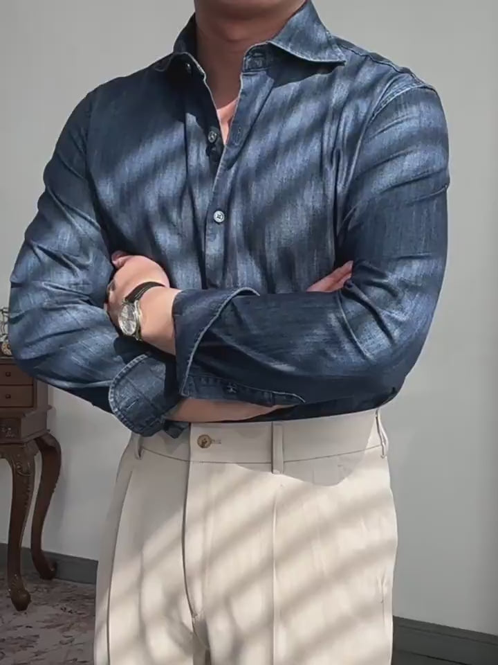 Solid-Color Straight Pants
