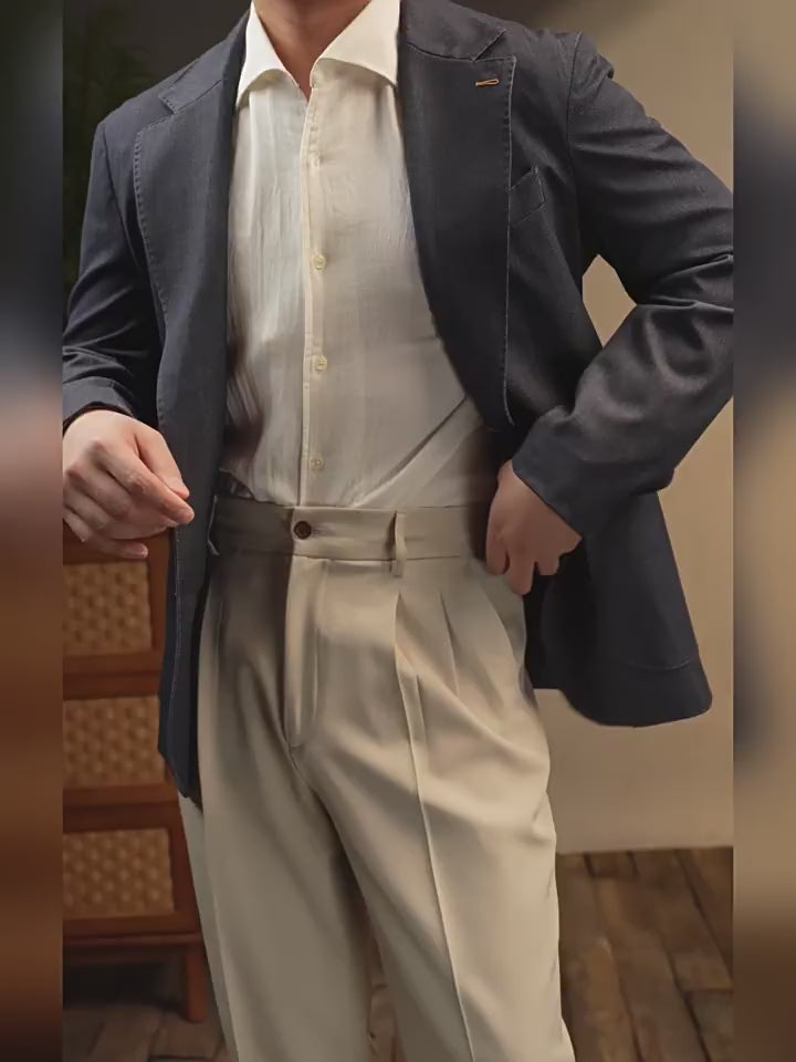 One-Piece Collar Textured Shirt