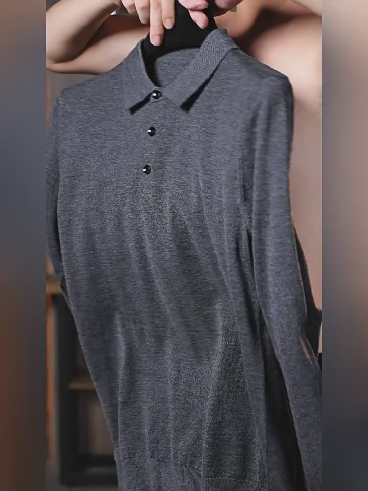 100% Cashmere Polo Knit