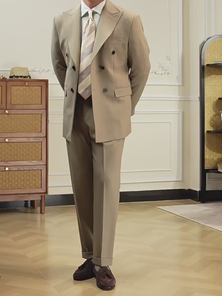 Double-Pleated Trousers