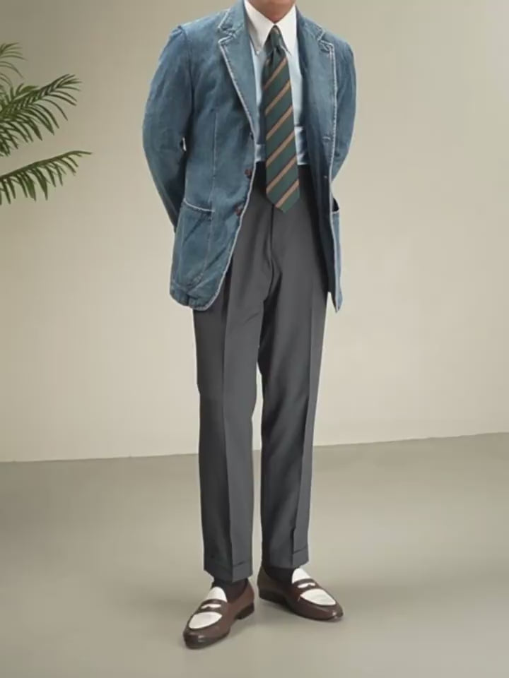 Single-Pleated Trousers