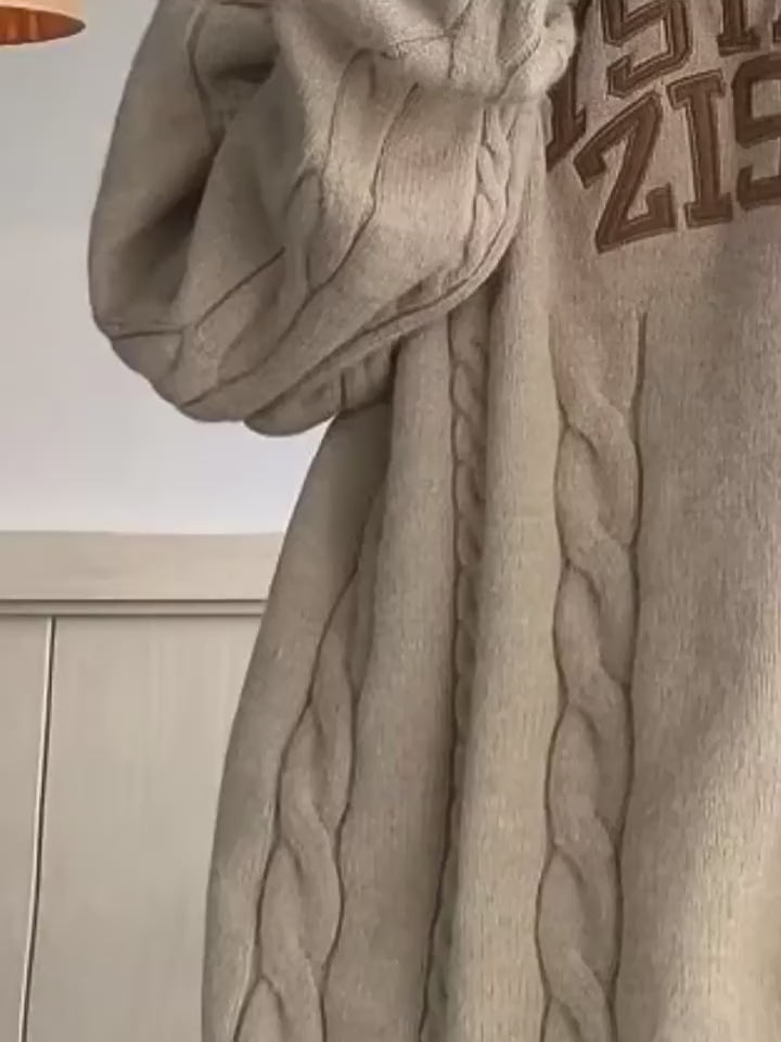 Cable-Knit Crewneck Sweater1