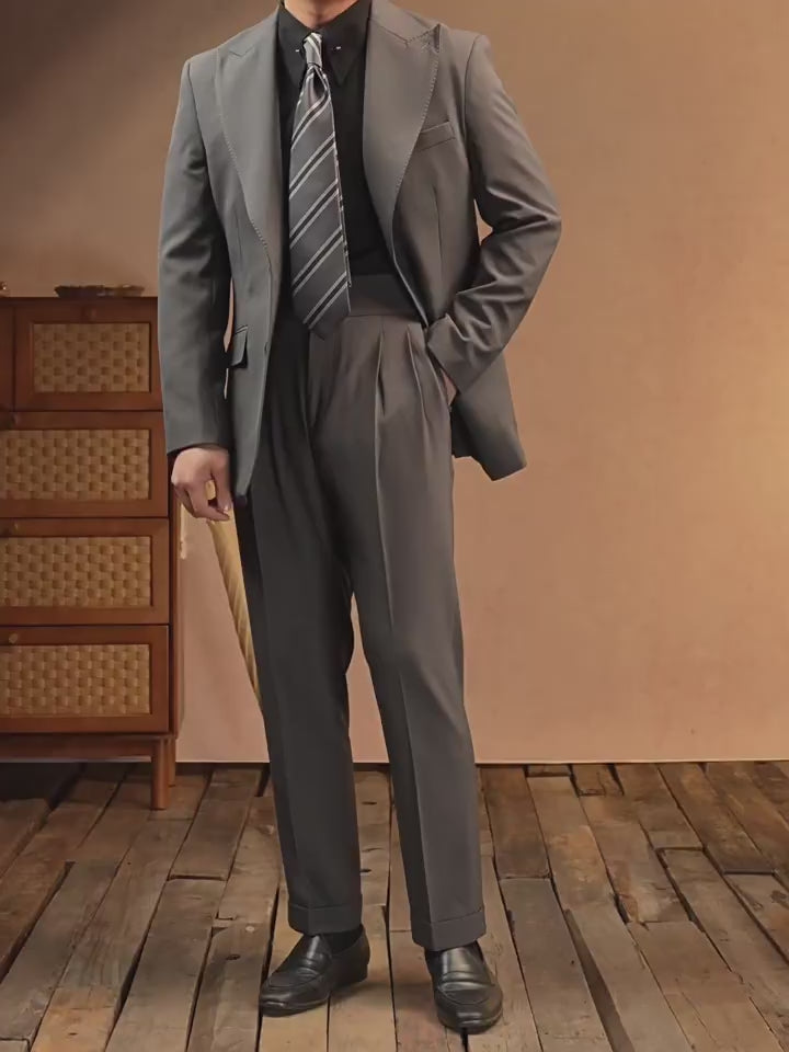Peak Lapel Formal Business Suit